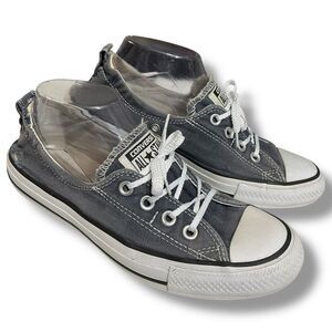 Converse All Star Gray & White Distressed Shoreline Slip-on or Lace Up Sneakers